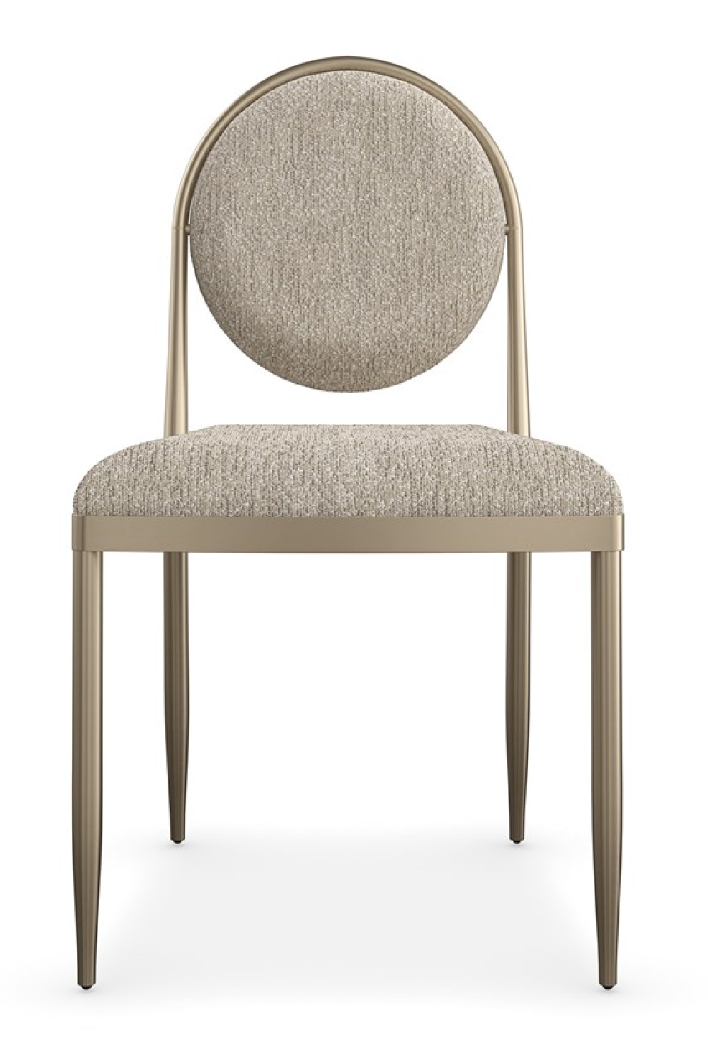Oval-Back Bouclé Dining Chairs (2) | Caracole Capri | Caracole.eu.com