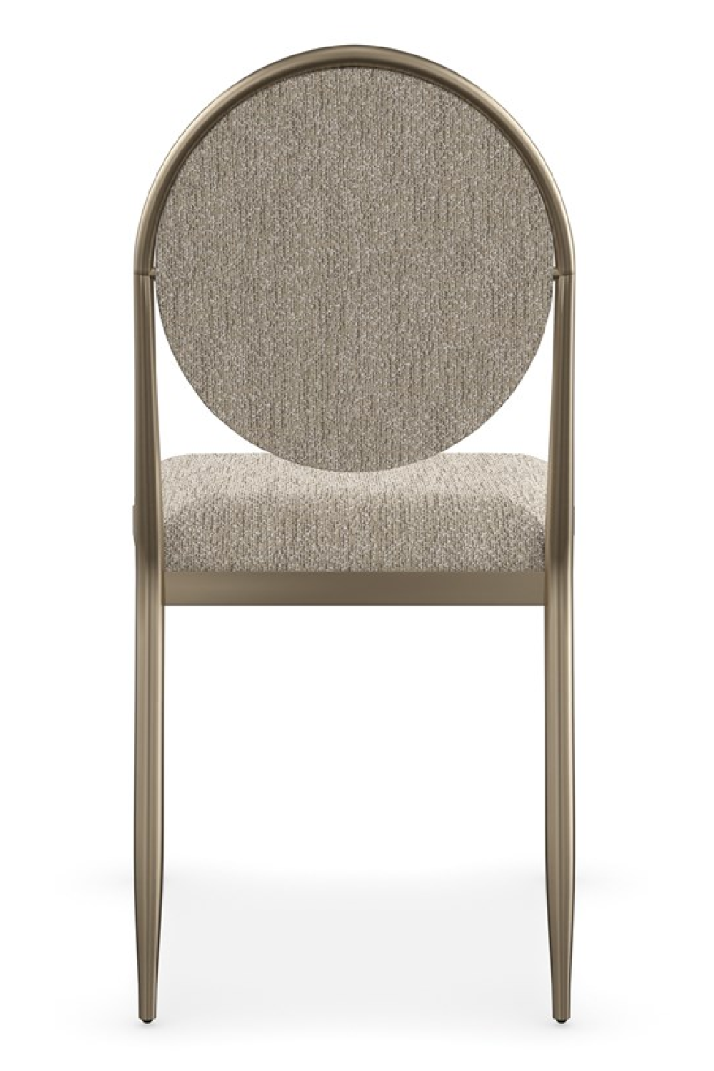 Oval-Back Bouclé Dining Chairs (2) | Caracole Capri | Caracole.eu.com