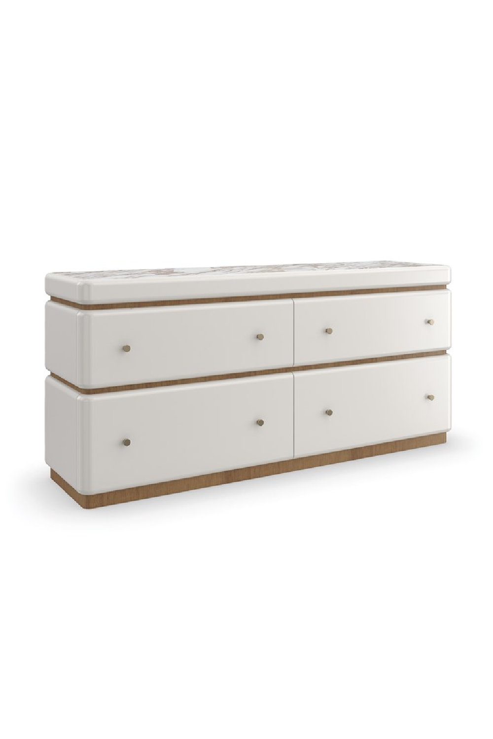 White 4-Drawer Dresser | Caracole Milos | Caracole.eu.com