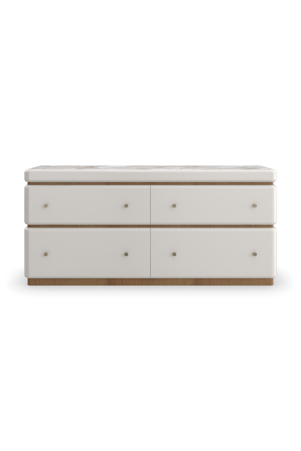 White 4-Drawer Dresser | Caracole Milos | Caracole.eu.com