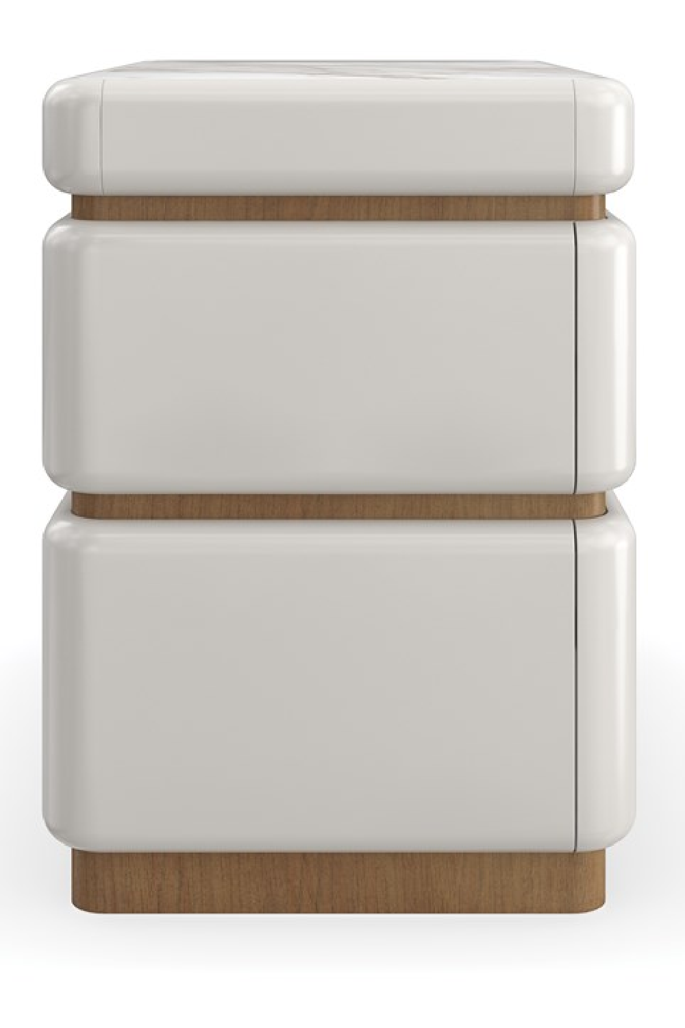 White 2-Drawer Nightstand | Caracole Milos | Caracole.eu.com