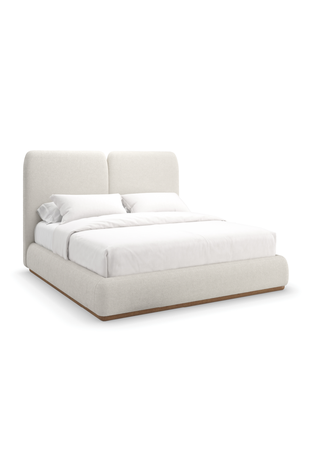 White Upholstered King Bed | Caracole Malta | Caracole.eu.com
