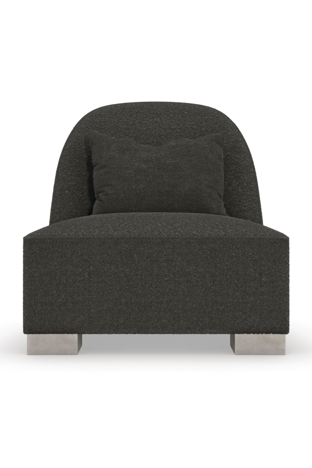Gray Shearling Lounge Chair | Caracole Act | Caracole.eu.com