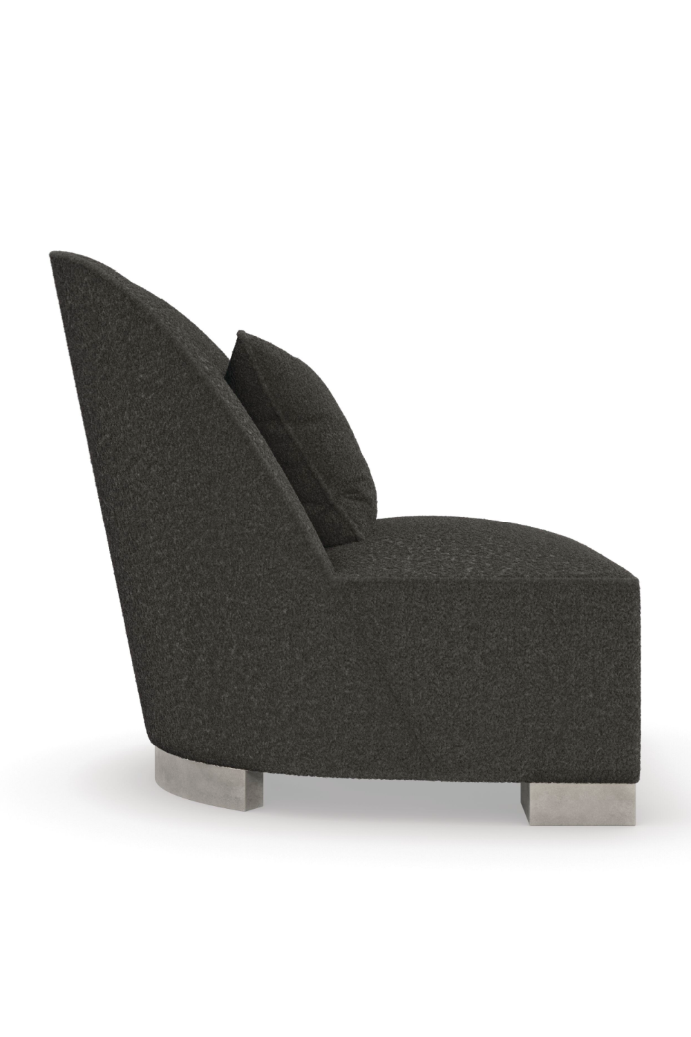 Gray Shearling Lounge Chair | Caracole Act | Caracole.eu.com