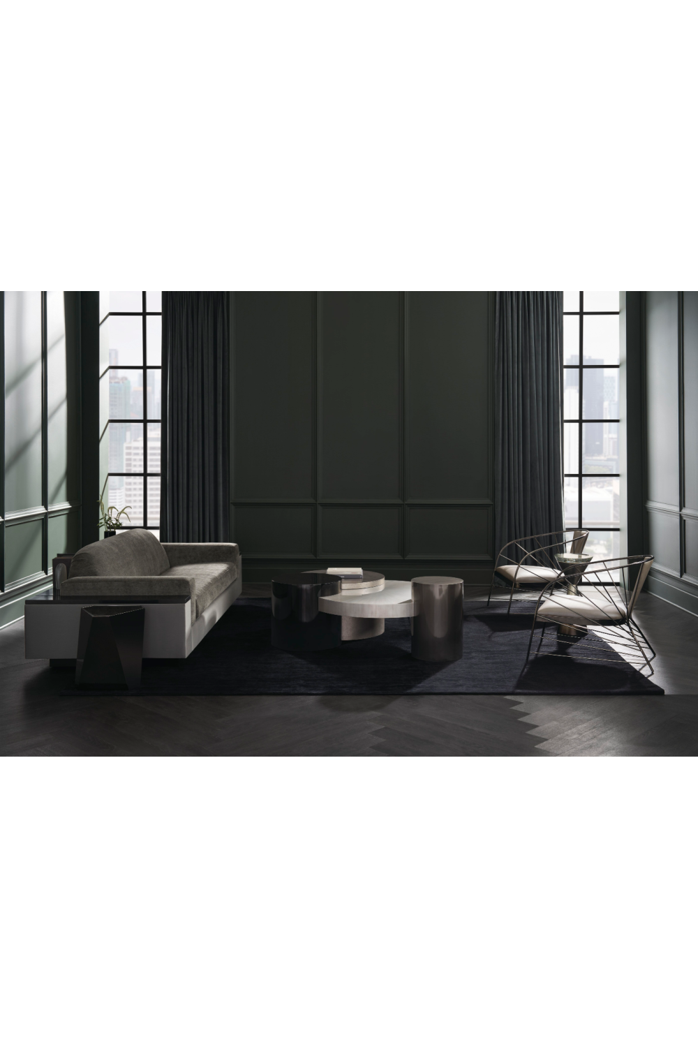 Wool Sateen Sofa | Caracole Stellar | Caracole.eu.com