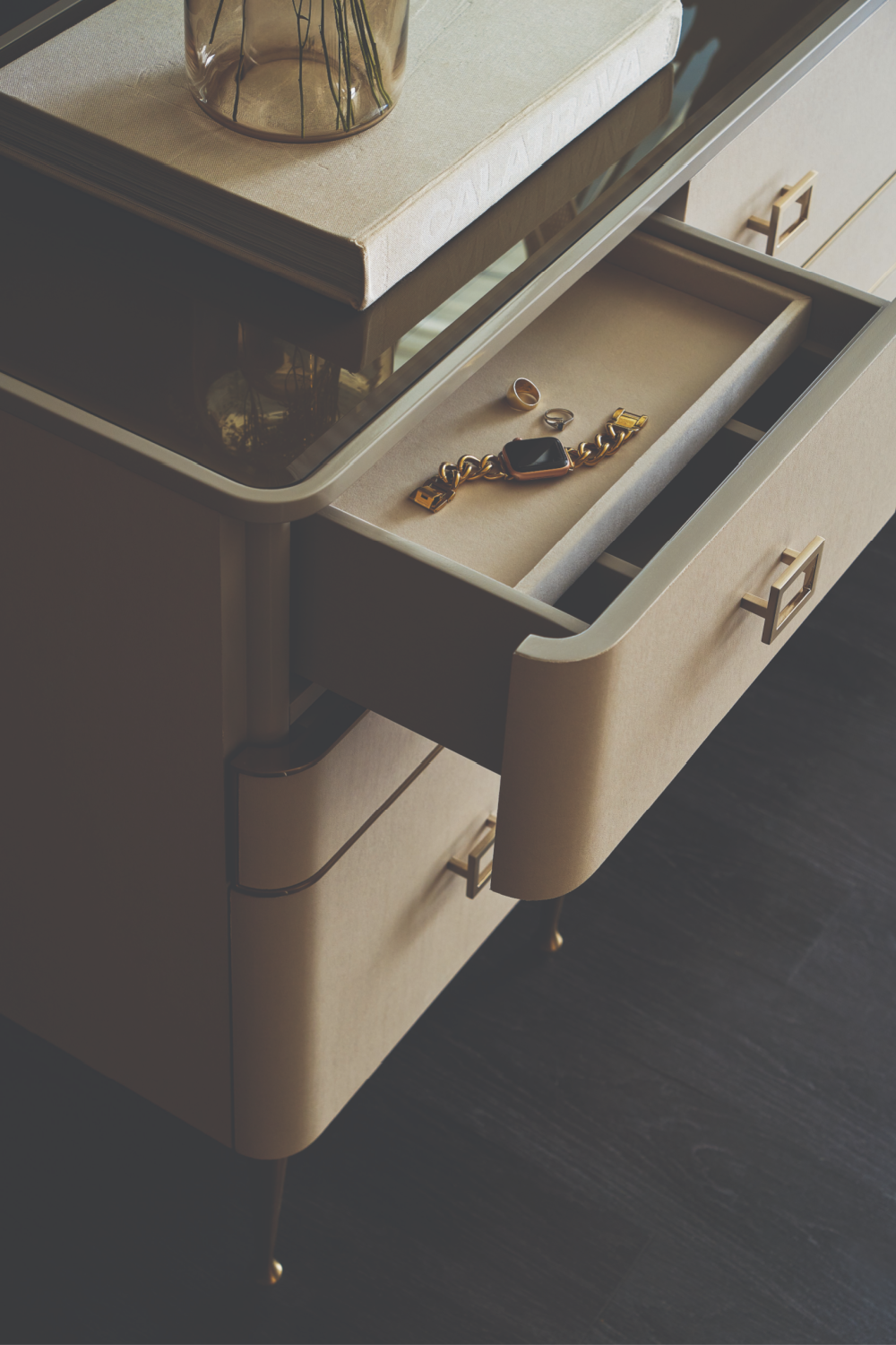 Vegan Leather Dresser | Caracole Curtain Call | Caracole.eu.com