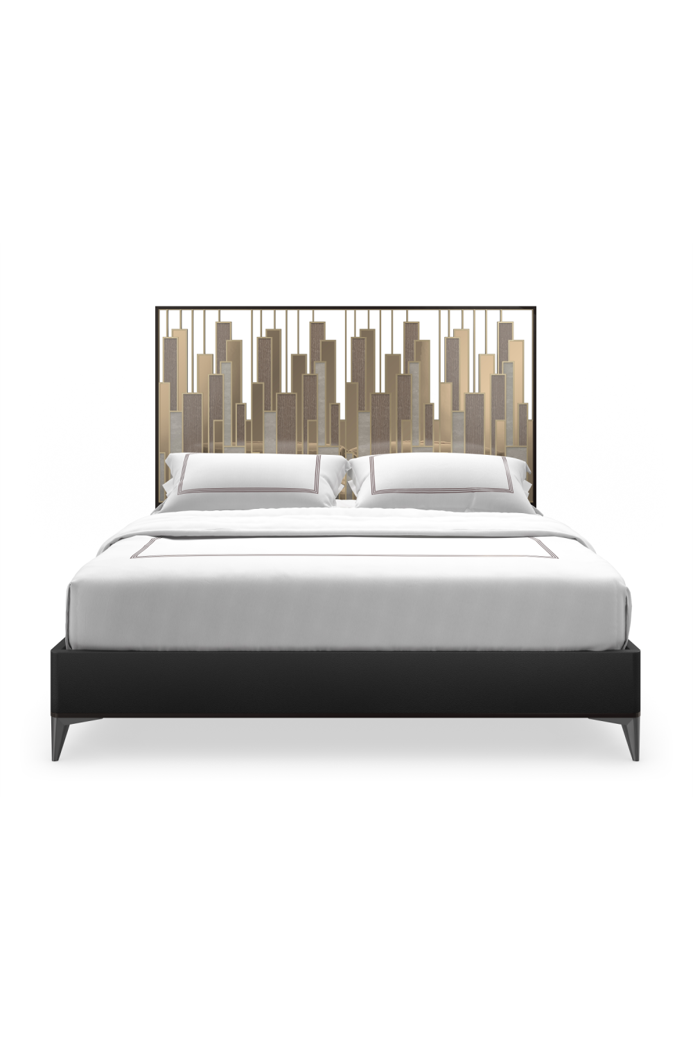 Architectural Metal King Bed | Caracole Cityscape | Caracole.eu.com