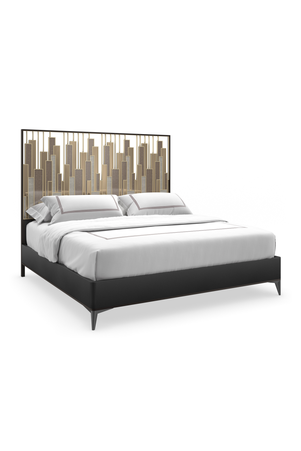 Architectural Metal King Bed | Caracole Cityscape | Caracole.eu.com