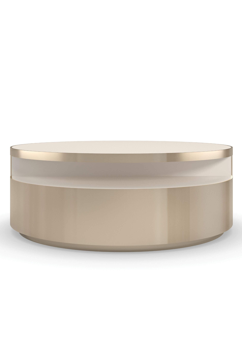 Gold Rotatable Coffee Table | Caracole Turn Style | Caracole.eu.com