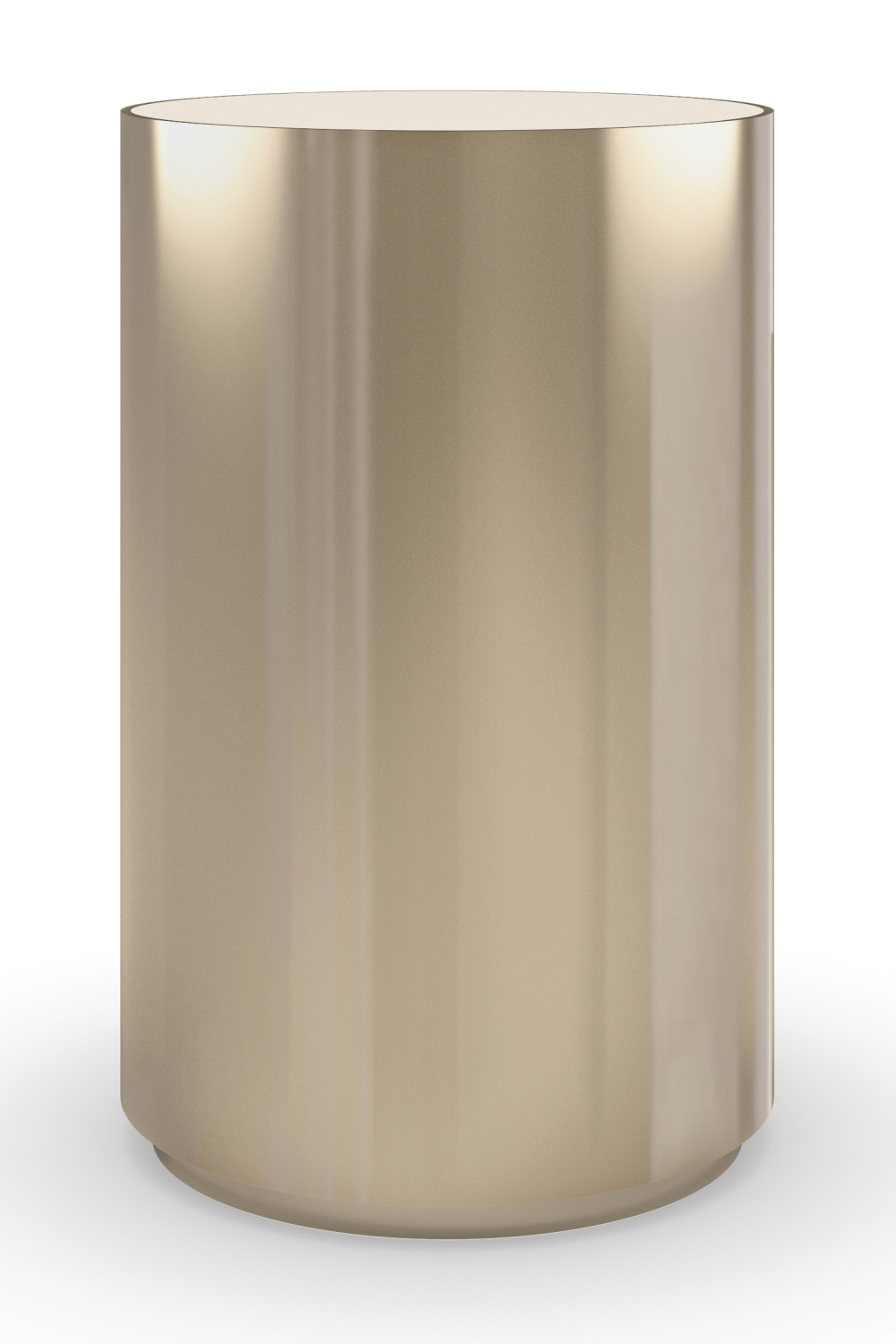 Cylindrical Metallic Side Table | Caracole Round About | Caracole.eu.com
