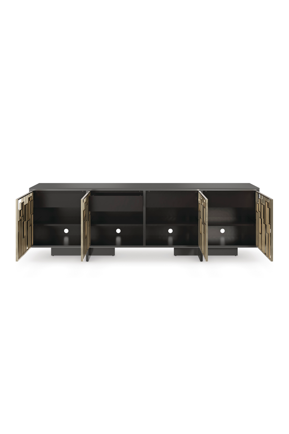 Geometric Patterned Media Cabinet | Caracole Midtown | Caracole.EU.com
