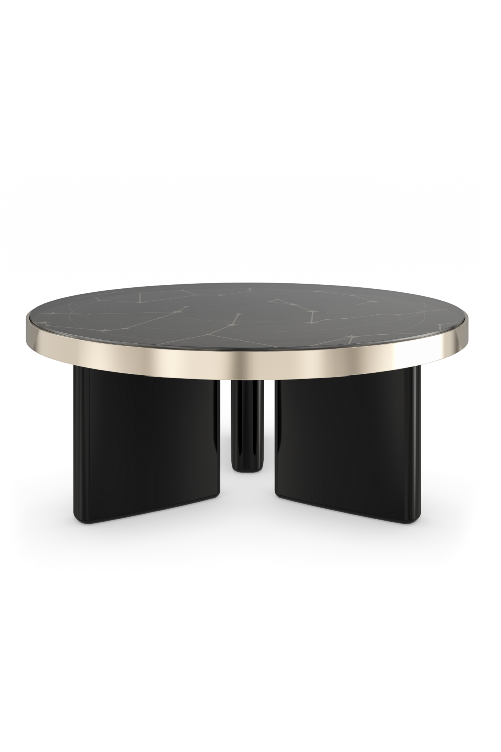 Black Round Coffee Table | Caracole Umbra | Caracole.eu.com