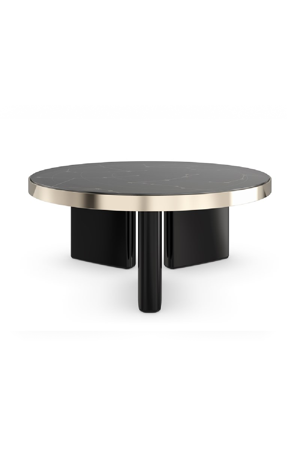 Black Round Coffee Table | Caracole Umbra | Caracole.eu.com