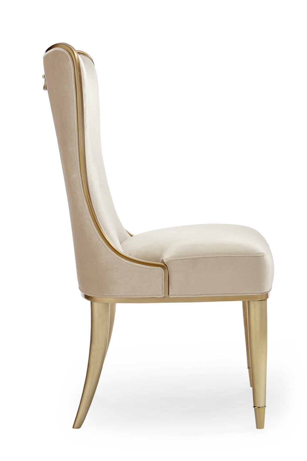 Cream Velvet Dining Chair | Caracole | Caracole.eu.com