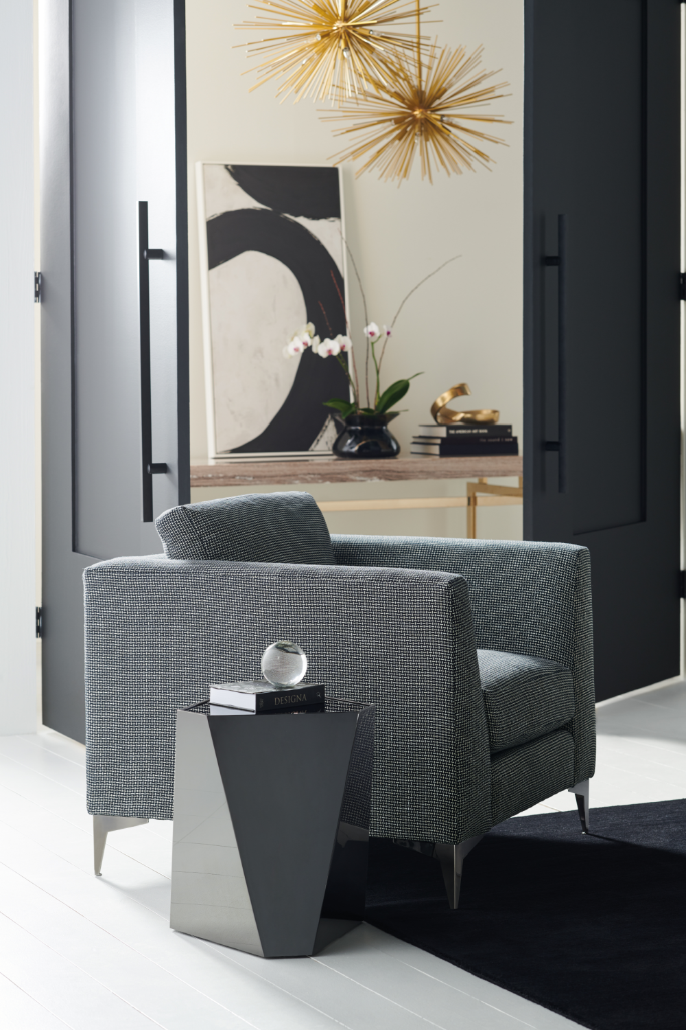 Faceted Metal Side Table | Caracole The Contempo Side | Caracole.eu.com