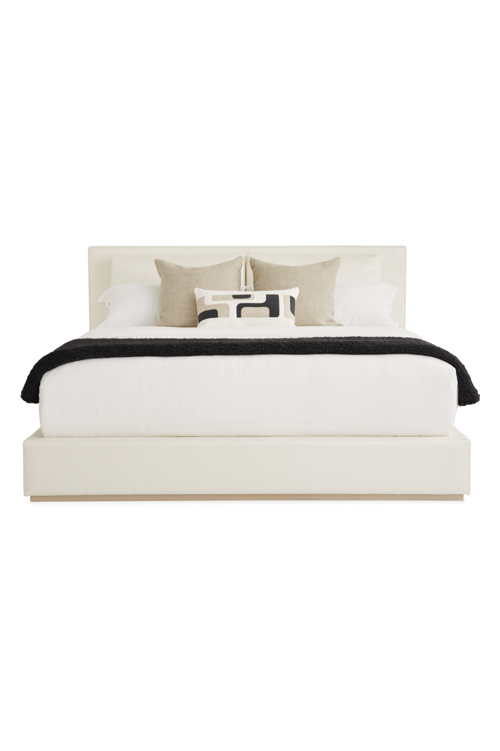 White Modern King Bed | Caracole The Boutique | Caracole.eu.com
