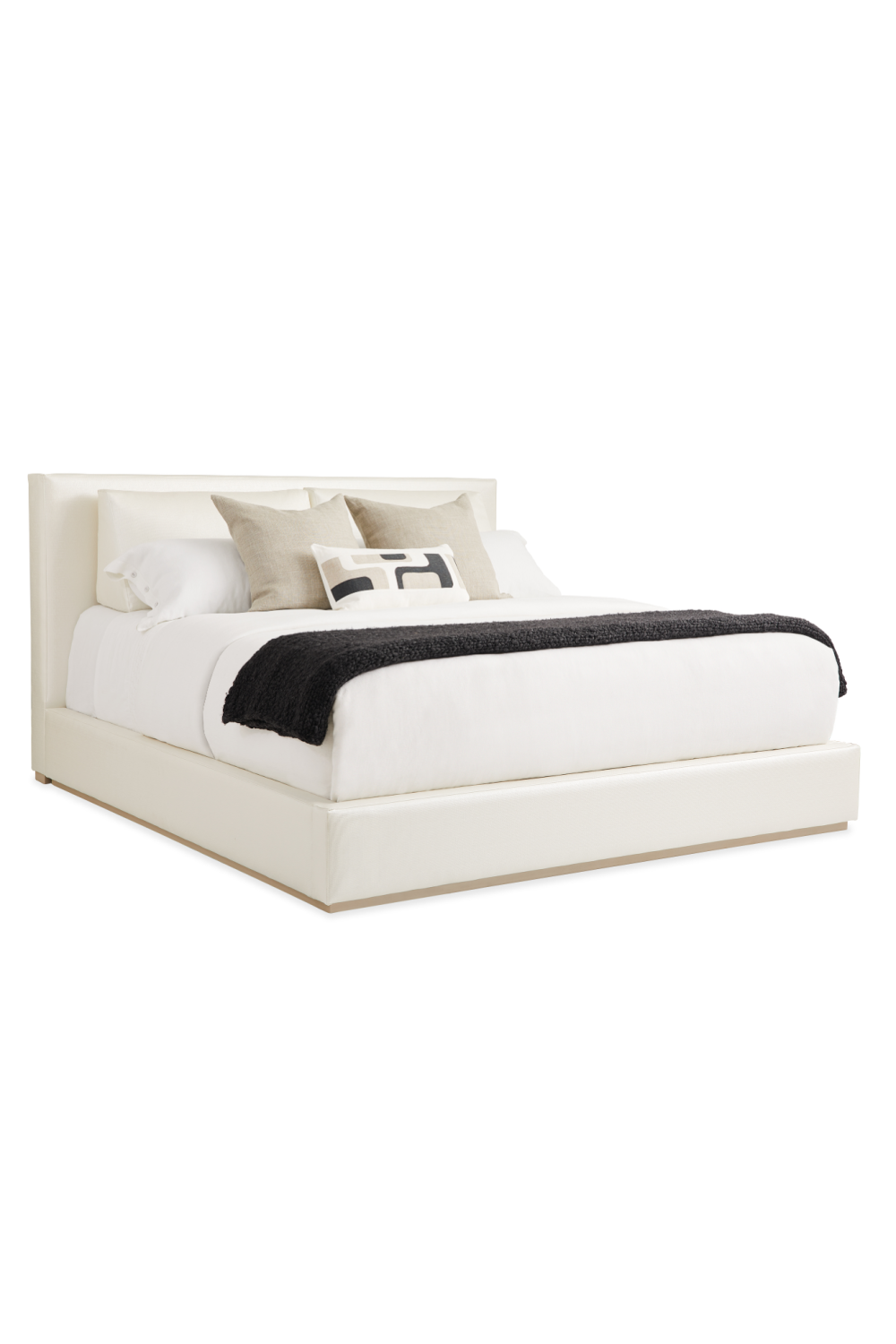 White Modern King Bed | Caracole The Boutique | Caracole.eu.com