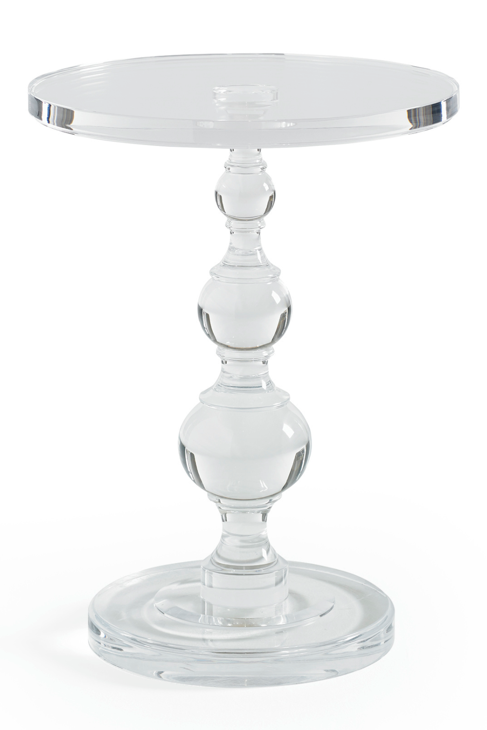 Acrylic Sculpted Side Table | Caracole All Clear | Caracole.eu.com