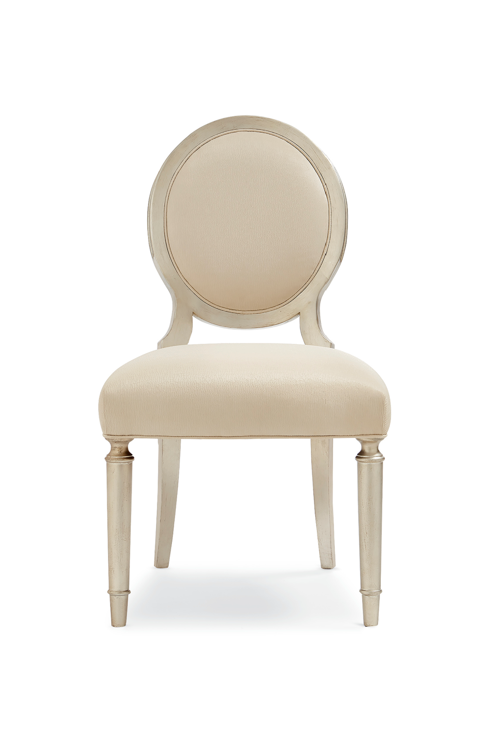 Cream Oval-Back Dining Chairs (2) | Caracole May I Join You? | Caracole.eu.com
