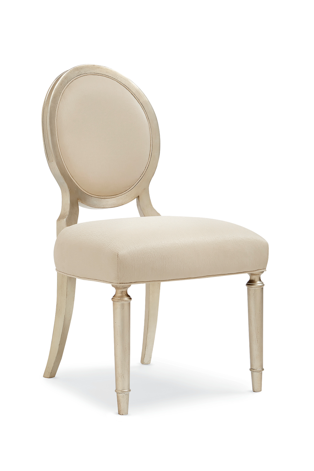 Cream Oval-Back Dining Chairs (2) | Caracole May I Join You? | Caracole.eu.com