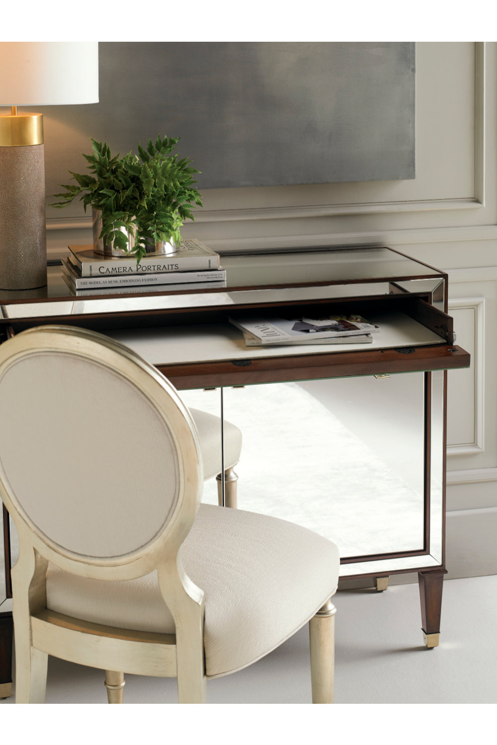 Cream Oval-Back Dining Chairs (2) | Caracole May I Join You? | Caracole.eu.com