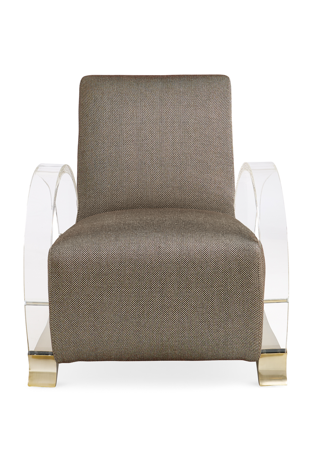 Acrylic Armed Lounge Chair | Caracole Arch Support | Caracole.eu.com