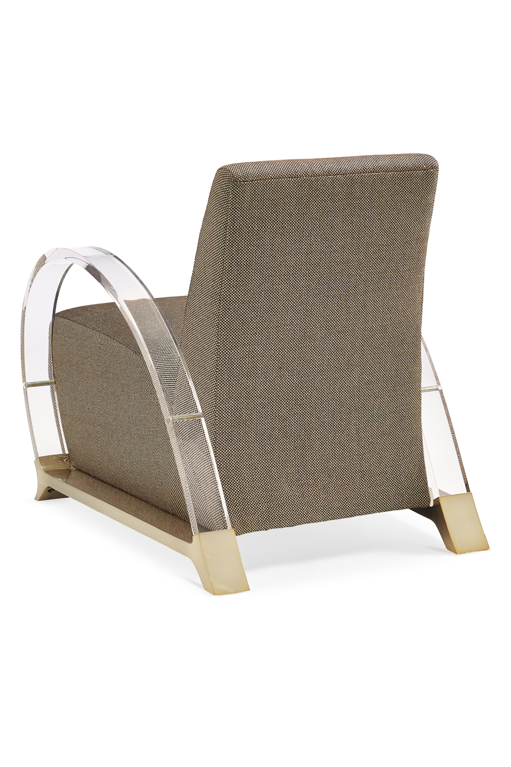 Acrylic Armed Lounge Chair | Caracole Arch Support | Caracole.eu.com