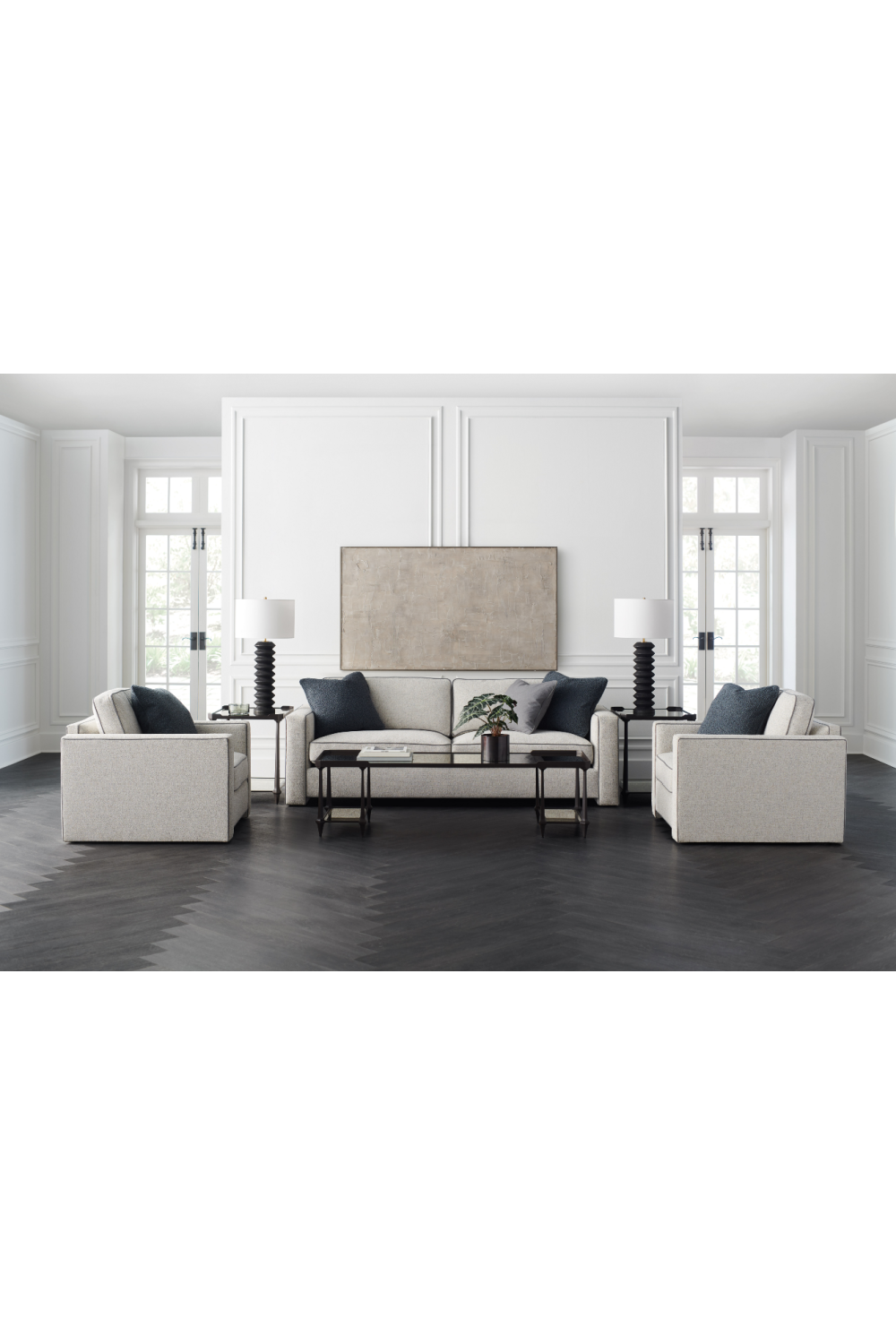 Piped Modern Sofa | Caracole Welt Played | Caracole.eu.com