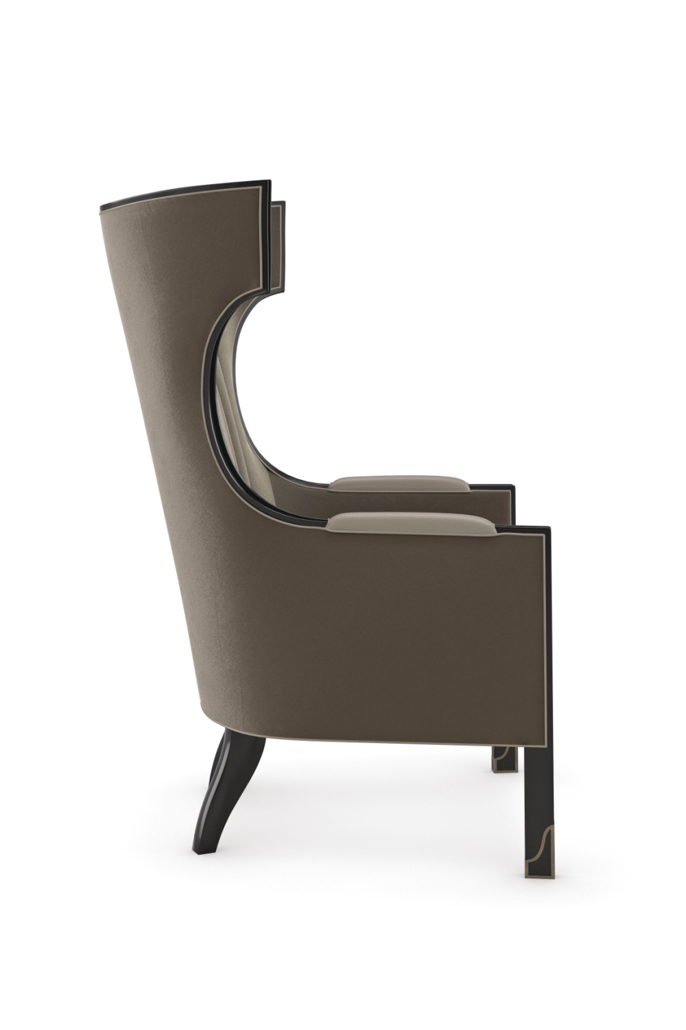 Gray Velvet Wingback Chair | Caracole Wing Tip | Caracole.eu.com