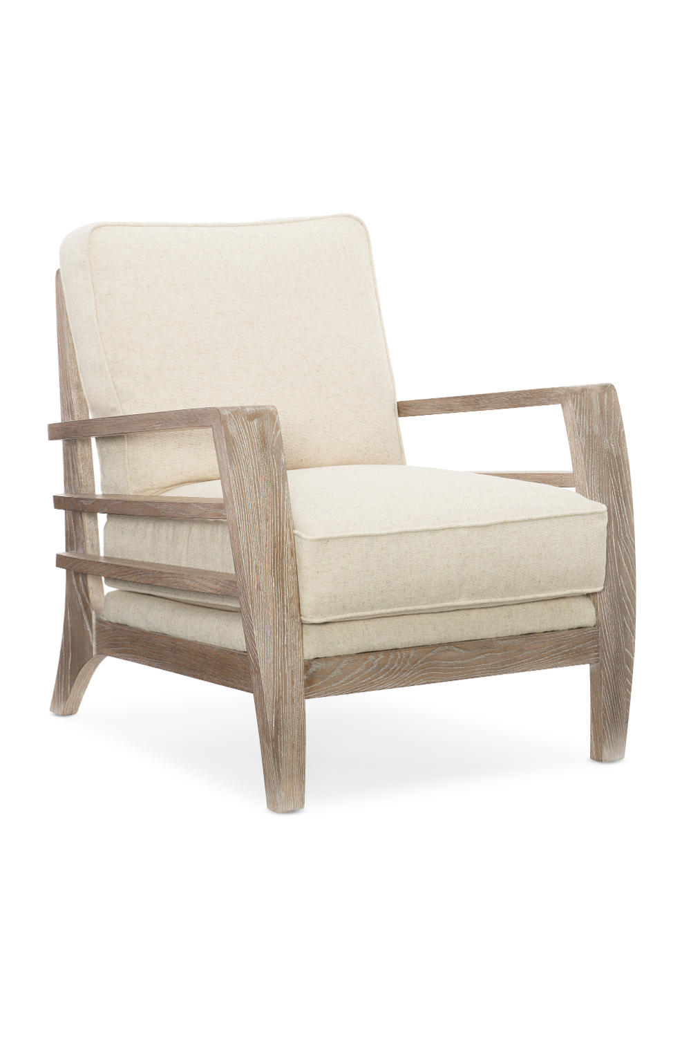 Wooden Cushioned Lounge Chair | Caracole Slatitude | Caracole.eu.com