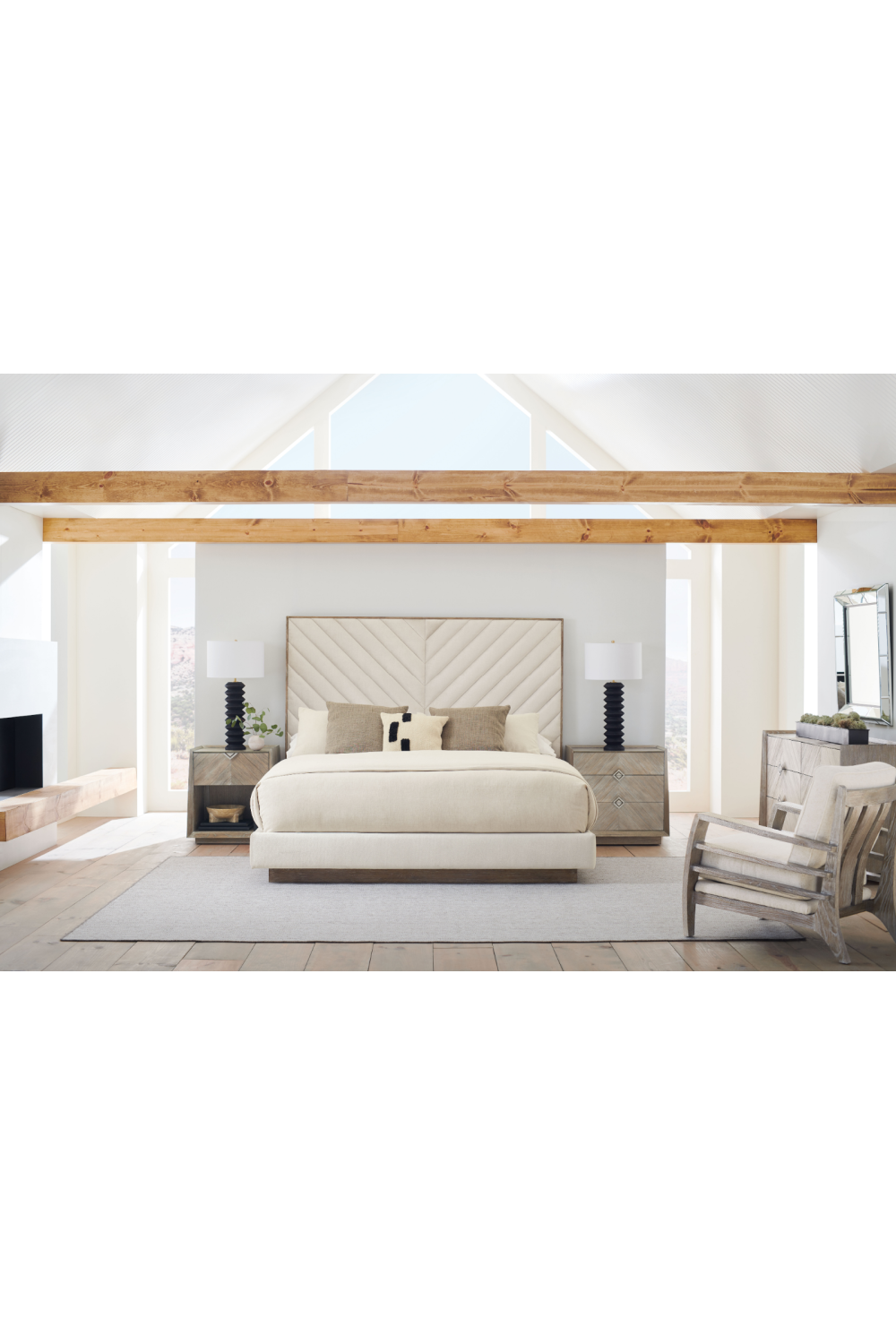 Wooden Cushioned Lounge Chair | Caracole Slatitude | Caracole.eu.com