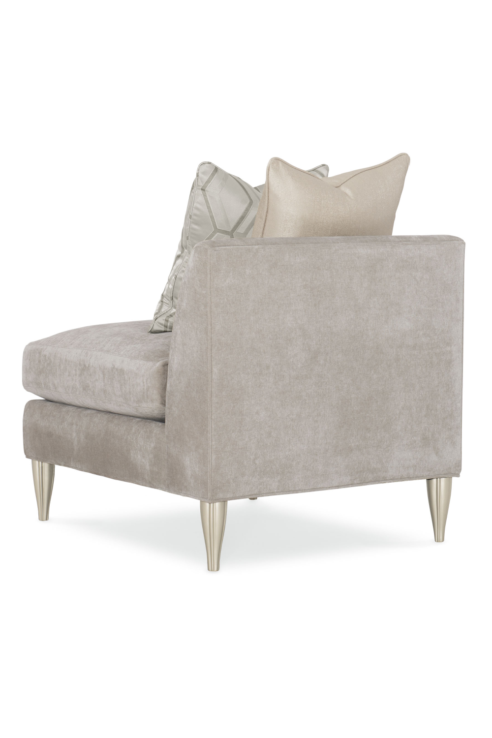 Taupe Modern Sectional Sofa | Caracole Fret Knot | Caracole.eu.com
