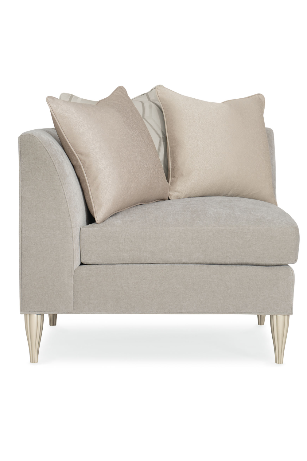Taupe Modern Sectional Sofa | Caracole Fret Knot | Caracole.eu.com