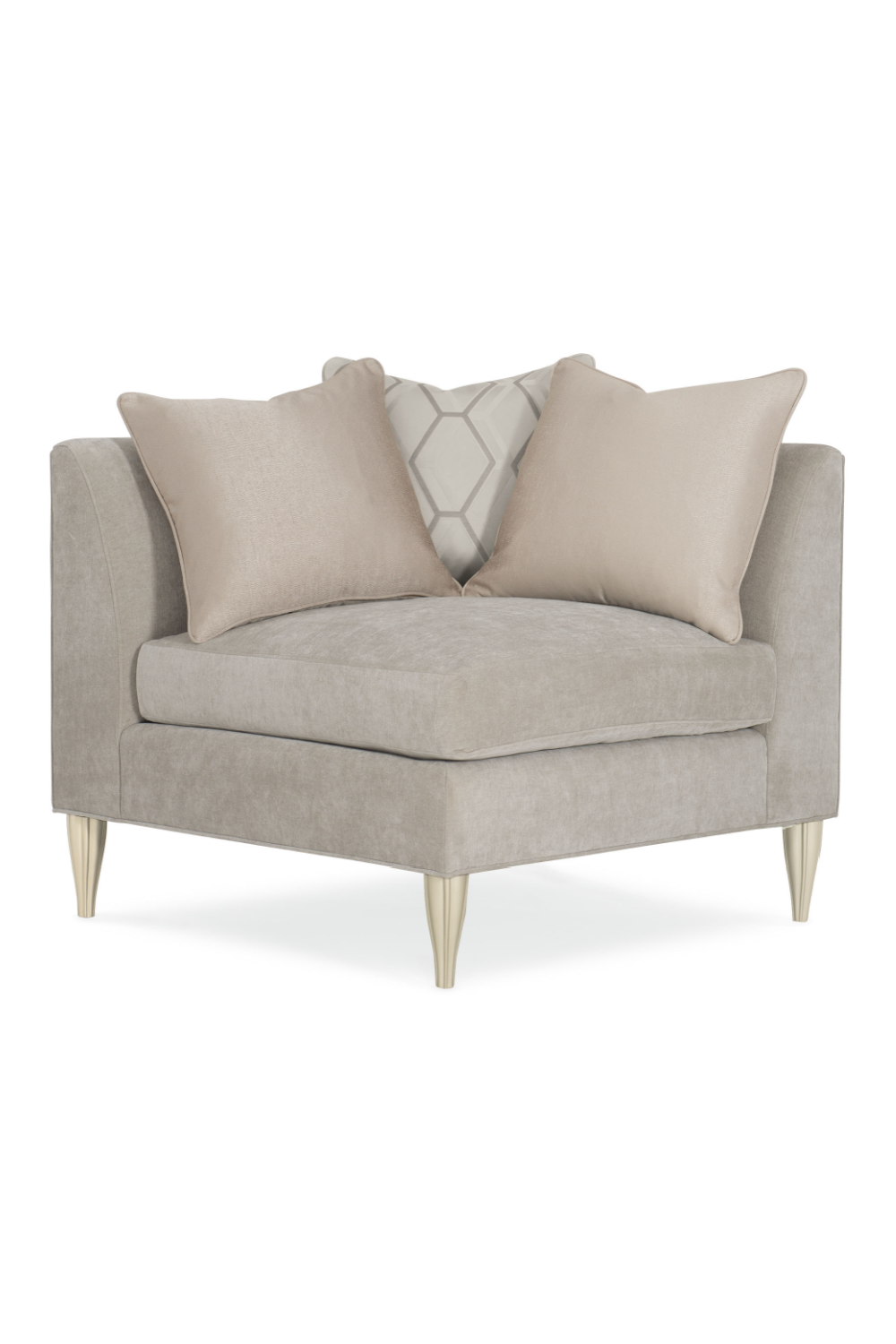 Taupe Modern Sectional Sofa | Caracole Fret Knot | Caracole.eu.com