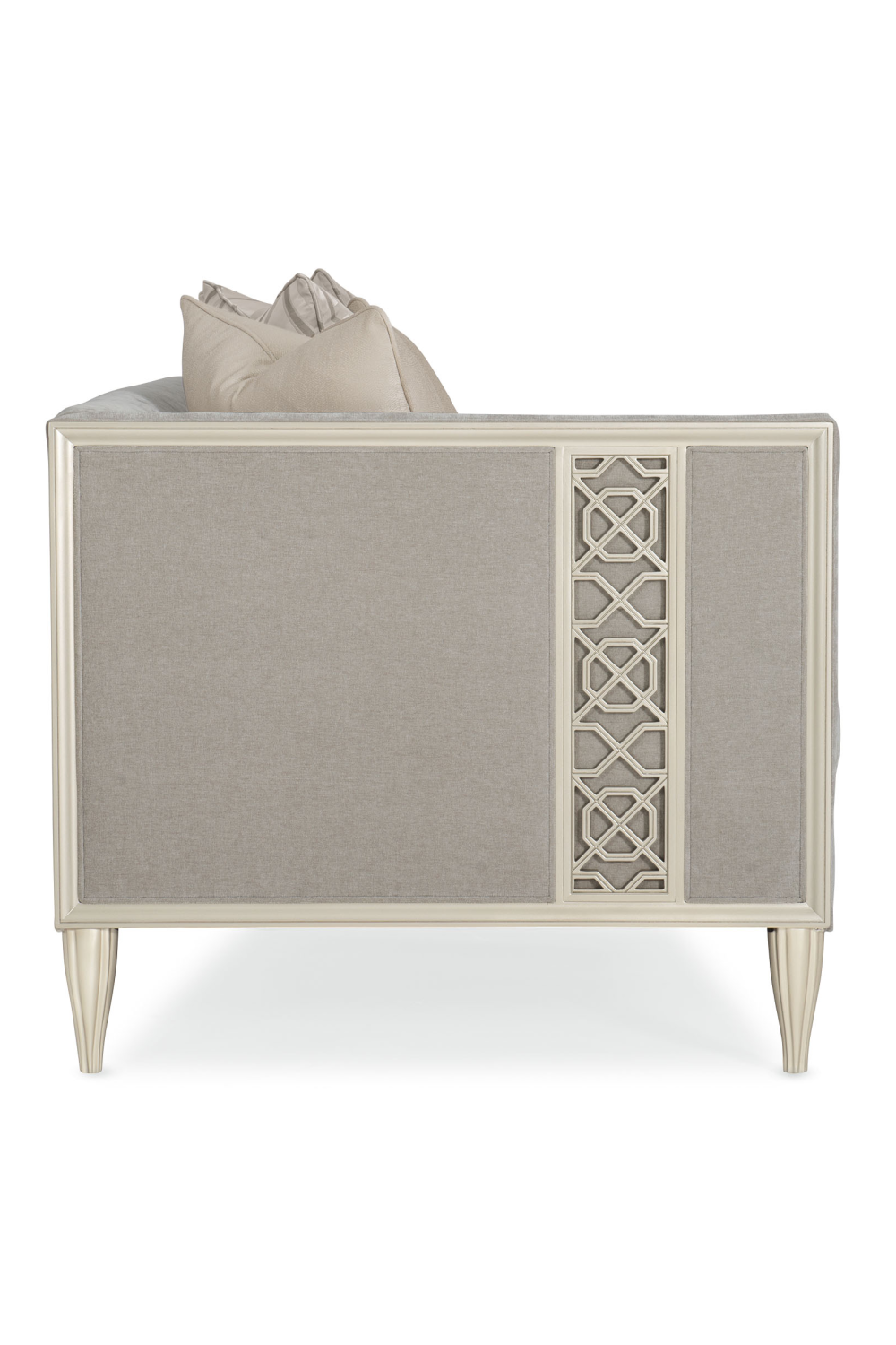 Taupe Modern Sectional Sofa | Caracole Fret Knot | Caracole.eu.com