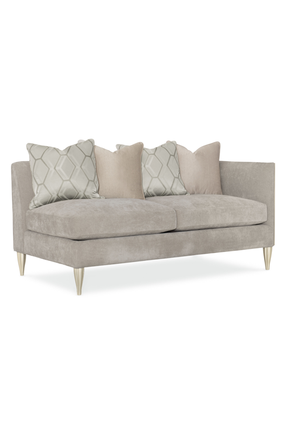 Taupe Modern Sectional Sofa | Caracole Fret Knot | Caracole.eu.com