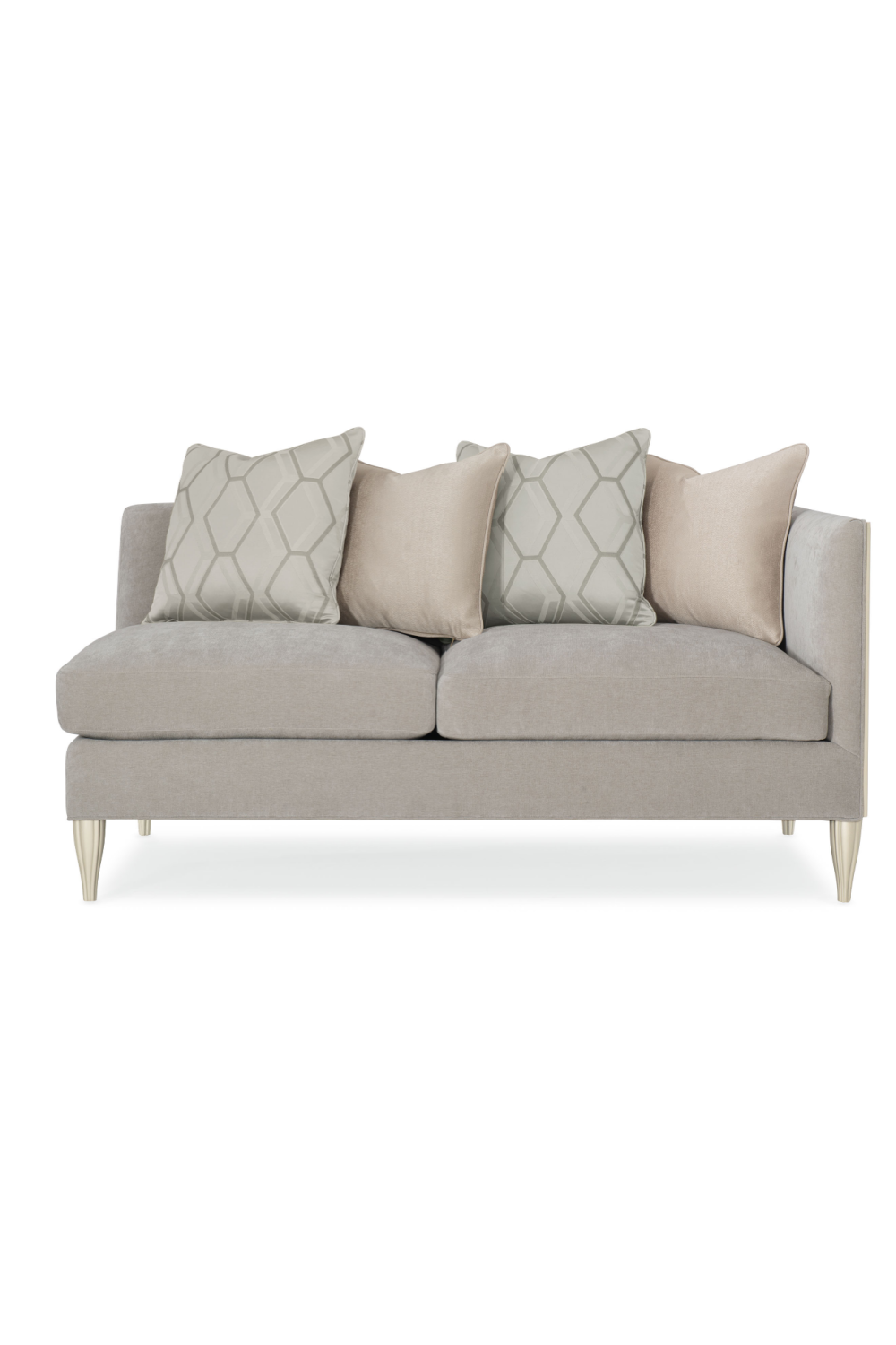 Taupe Modern Sectional Sofa | Caracole Fret Knot | Caracole.eu.com