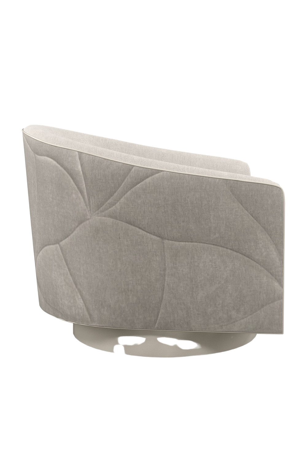 Gray Quilted Swivel Chair | Caracole Fanciful | Caracole.eu.com
