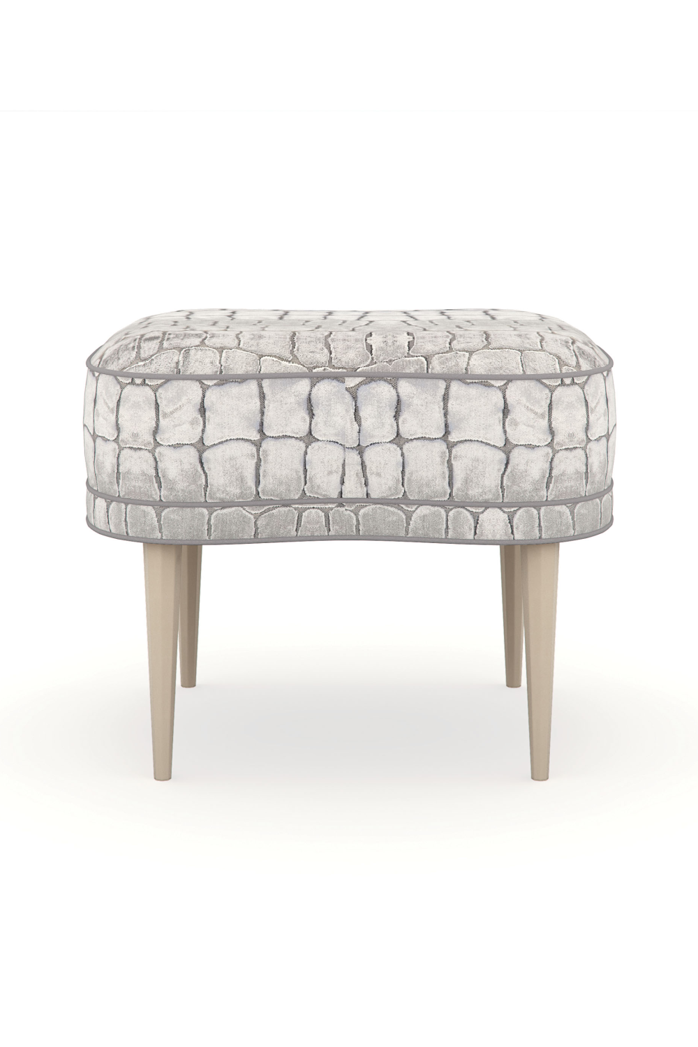 Mosaic Velvet Accent Ottoman | Caracole Multiple Choice | Caracole.eu.com