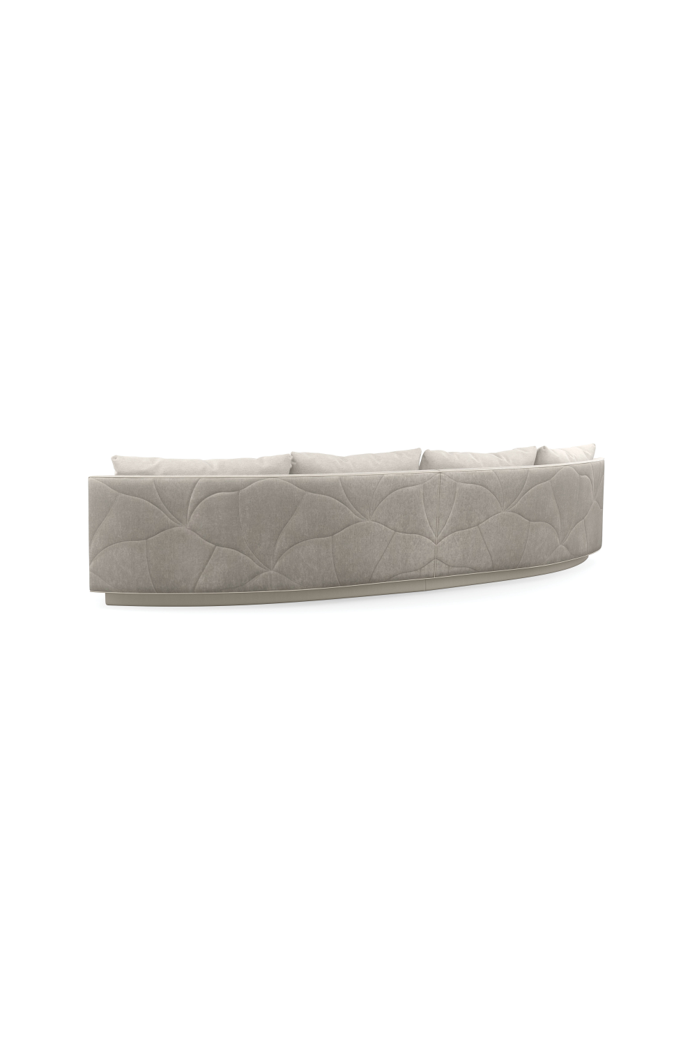 Gray Quilted Curve Loveseat | Caracole Fanciful | Caracole.eu.com