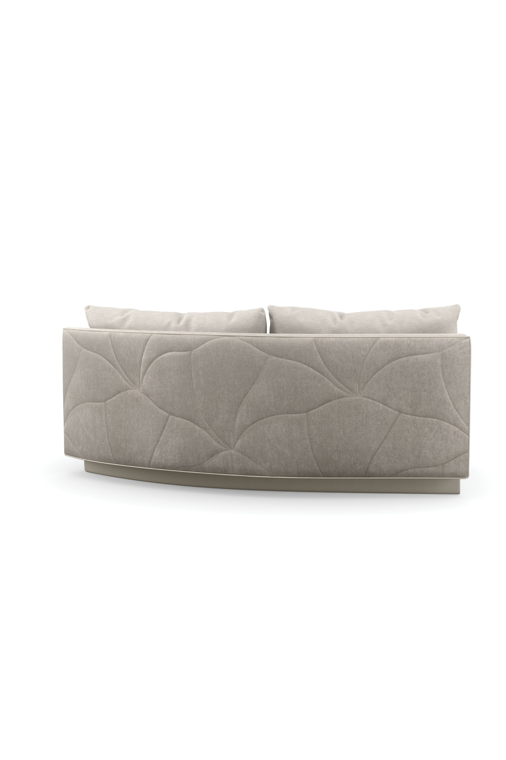 Gray Quilted Curve Loveseat | Caracole Fanciful | Caracole.eu.com