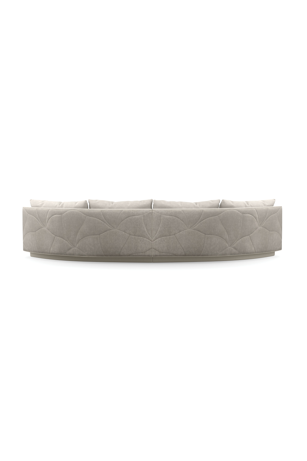 Gray Quilted Curve Loveseat | Caracole Fanciful | Caracole.eu.com
