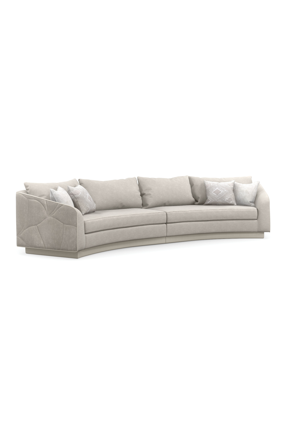 Gray Quilted Sectional Sofa | Caracole Fanciful | Caracole.eu.com