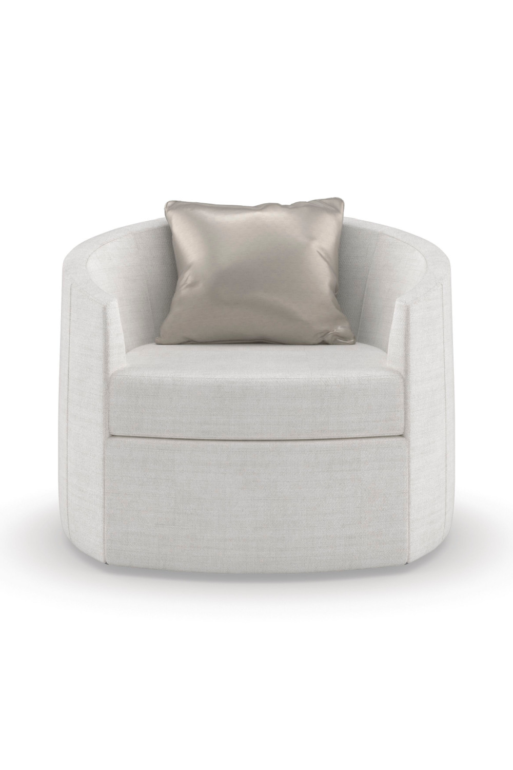 Gray Rounded Swivel Chair | Caracole You Complete Me | Caracole.eu.com