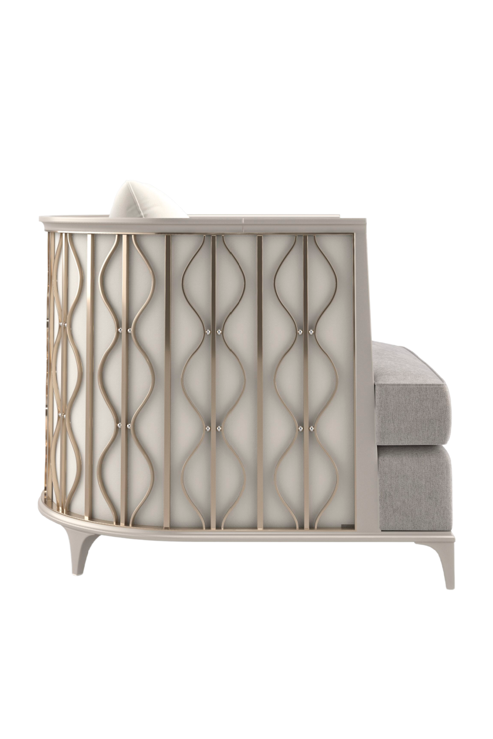 Gray Statement Lounge Chair | Caracole Back In Style | Caracole.eu.com