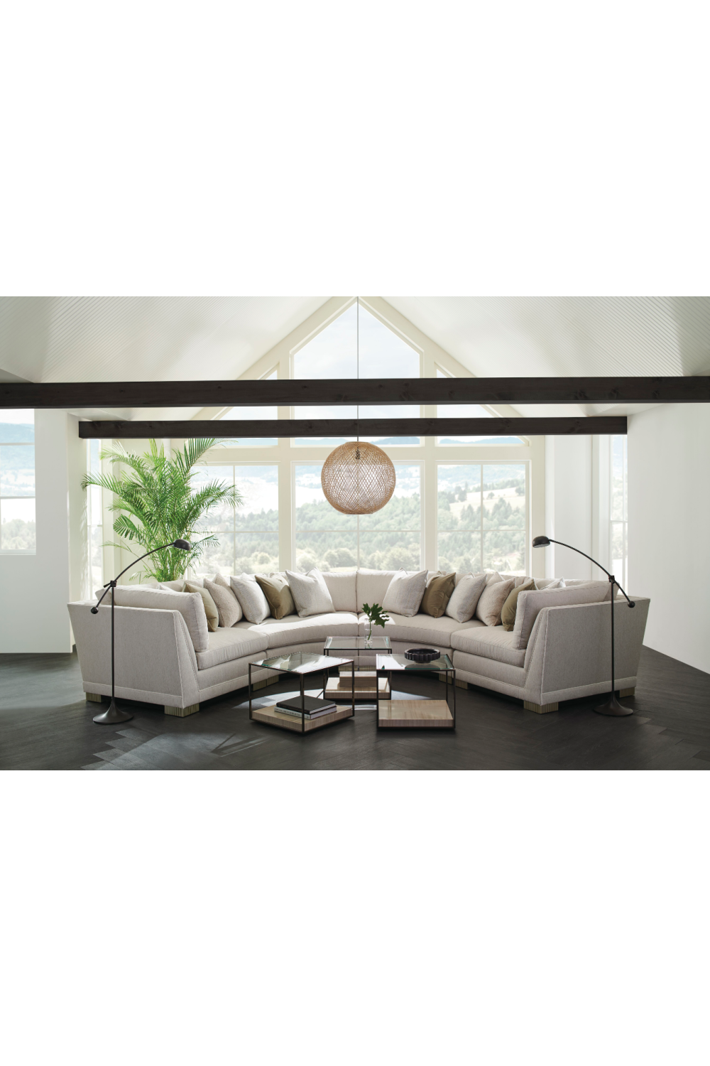 Modern Chenille Modular Sofa | Caracole Deep Retreat | Caracole.eu.com