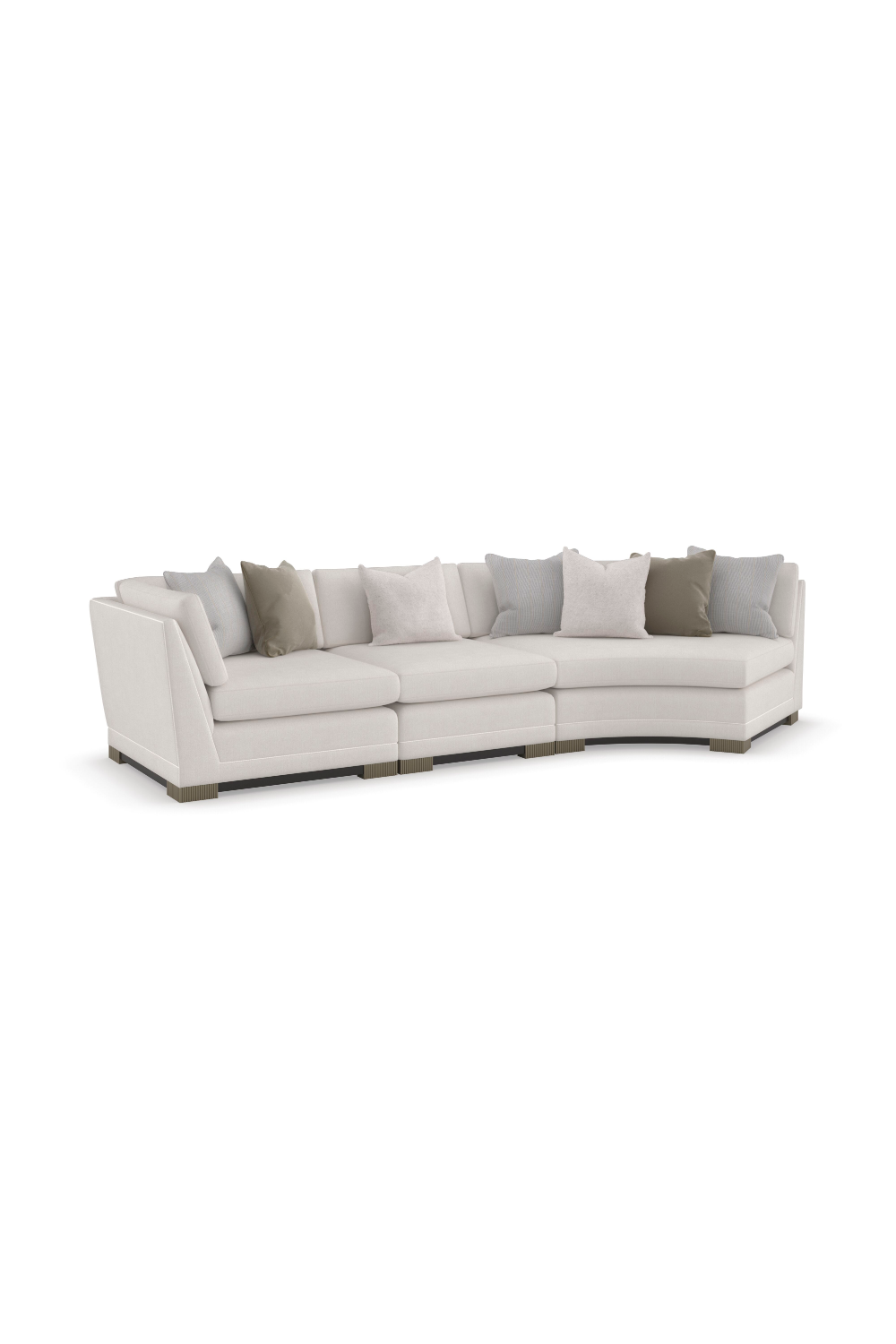Modern Chenille Modular Sofa | Caracole Deep Retreat | Caracole.eu.com