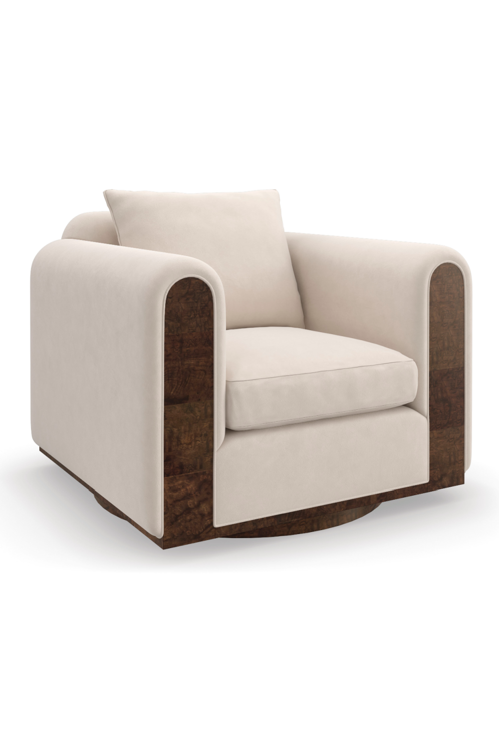 Velvet Swivel Chair | Caracole Dimitri | Caracole.eu.com