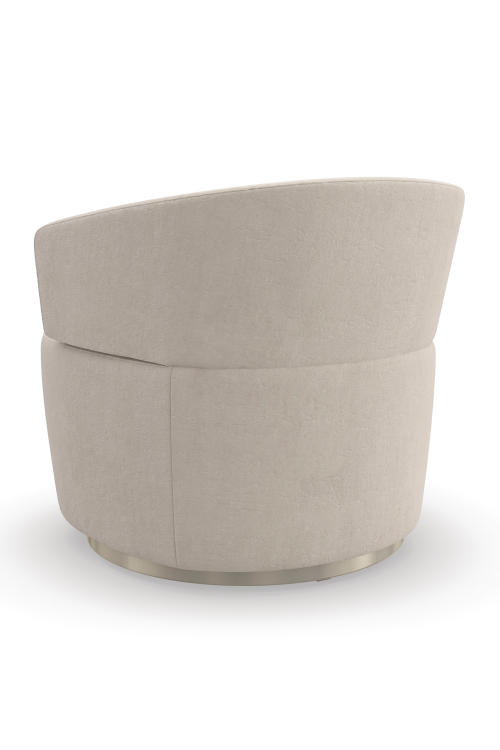 Cream Velvet Swivel Chair | Caracole Olympia | Caracole.eu.com