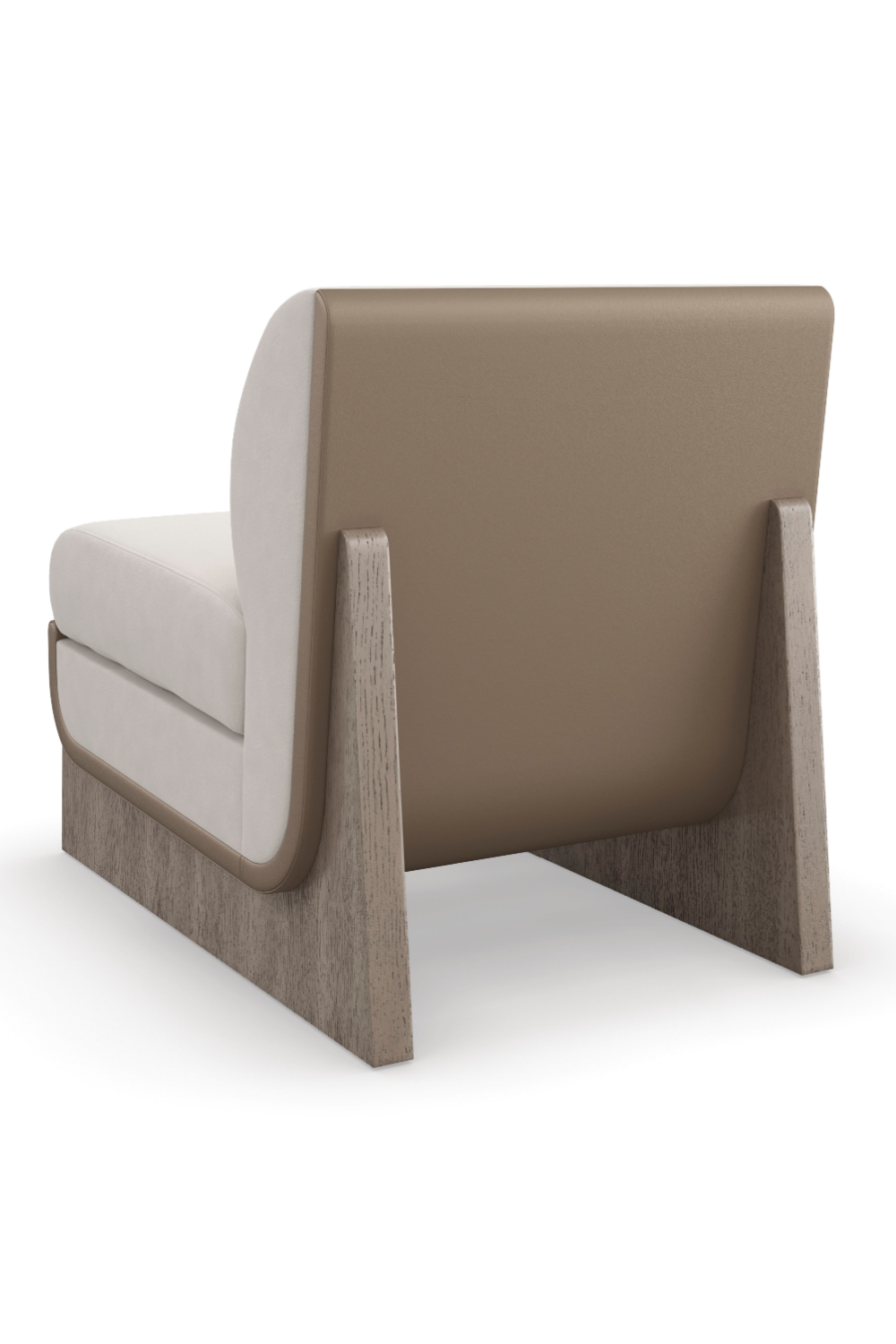 Taupe Velvet Accent Chair | Caracole You Sleigh Me | Caracole.eu.com